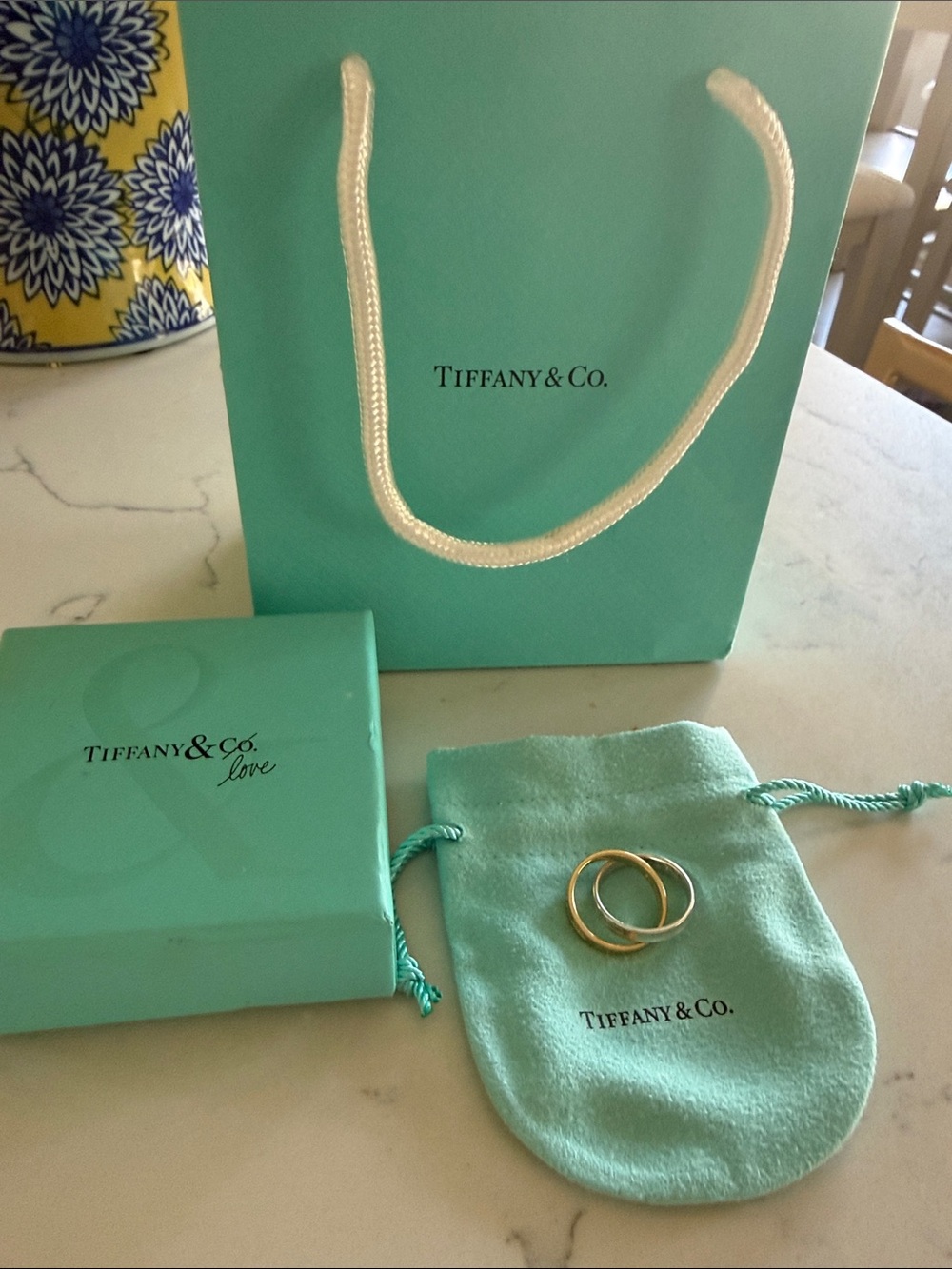 Tiffany & Co. 1837 Gold and silver circle Rings